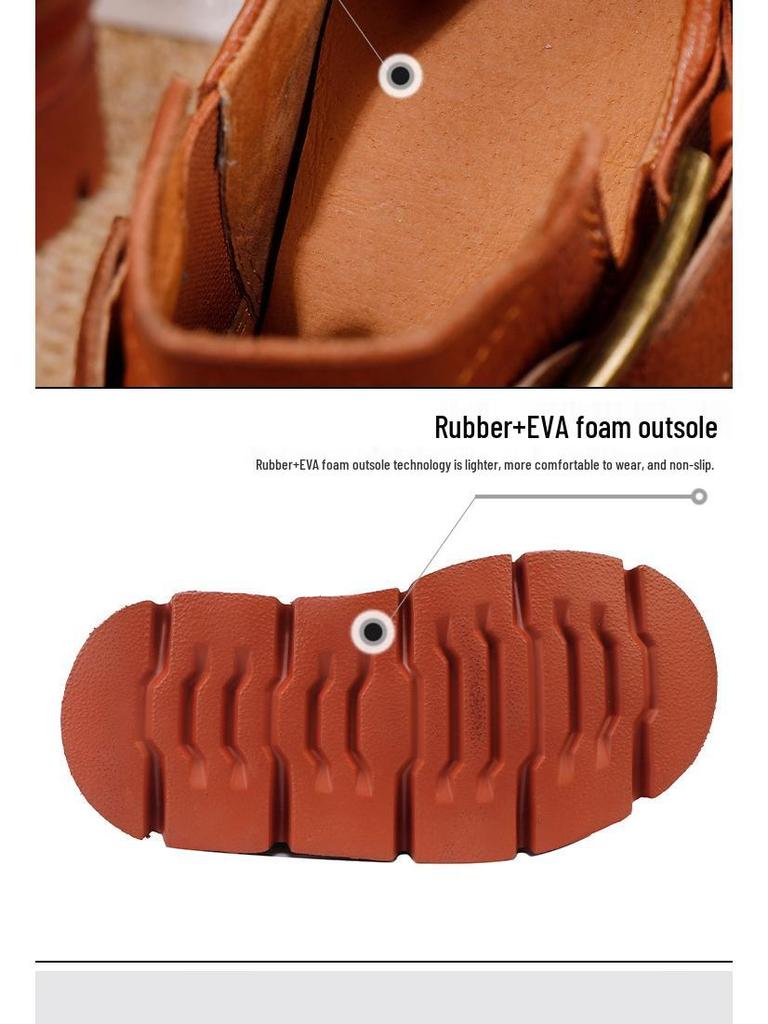 Damskie wszechstronne buty na grubej podeszwie - Premium skóra bydlęca, lekkie podwyższenie, kolekcja Jesień/Zima 2025.