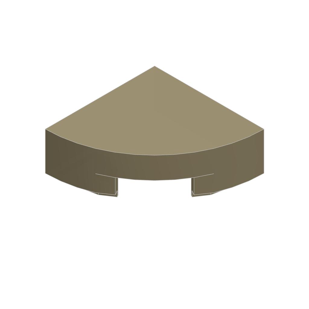 10pcs 25269 Tile Round 1x1 Quarter Brick Moc Accessories Works With featuring Block DIY Children's Toy Assembly Parts