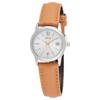 With LTP-V002D-1A Women's Watch, Silver/brown, Strap. Japanese Quality