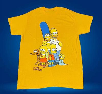 Die Simpsons Familie Gelb Klassisch Herren Vintage T-Shirt E1111