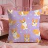 Adorable CCute CorgiS Cushion Cover Premium Comfort Reversible Pillow Cove Two in One Design for Any Room  Car Interior