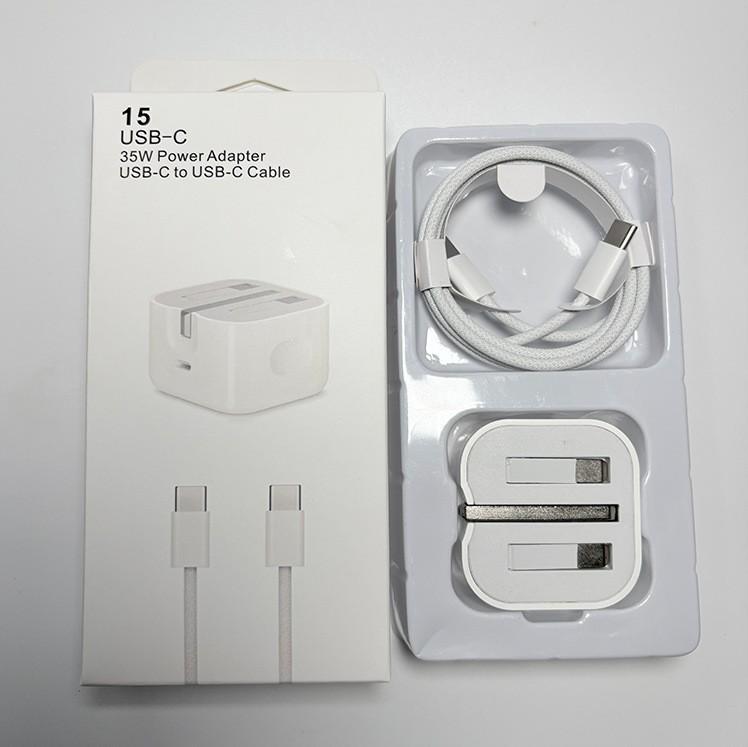 Caricabatterie PD da 20W/35W Compatibile con Apple 15 per iPad e iPhone con Cavo