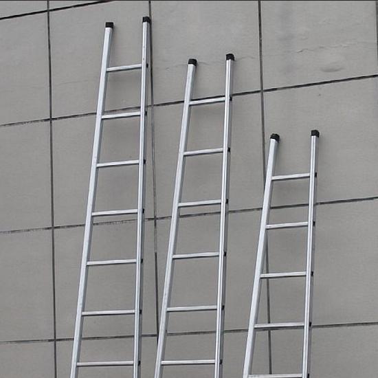 Multifunctional Indoor Ladder: 4m/3m Folding Iron Ladder for Household, Engineering, and Attic Use.