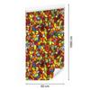Stained Glass Wallpaper Orange, Gold and Red 50x1000