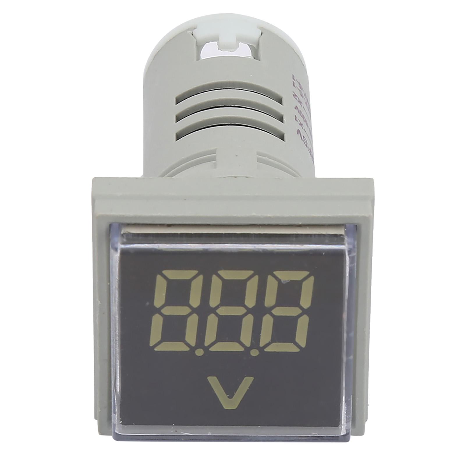 

60 500В Квадратний світлодіодний дисплей Індикатор сигналу напруги змінного струму Цифровий вольтметр Індикатор (Білий)