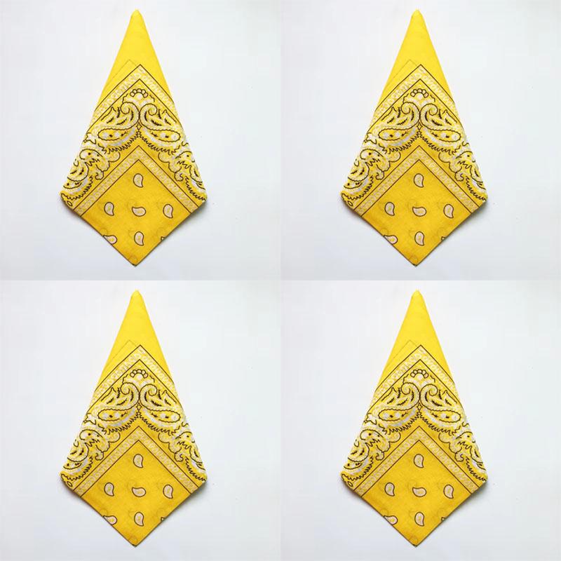 1/4/6pcs Paisley Bandana Printed Square Scarves Wristband Hair Band Neck Scarf Headwear Handkerchief Unisex Fashion Head Square