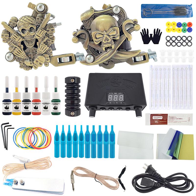

Dual LCD Display Tattoo Machine Set with Power Supply for Practice