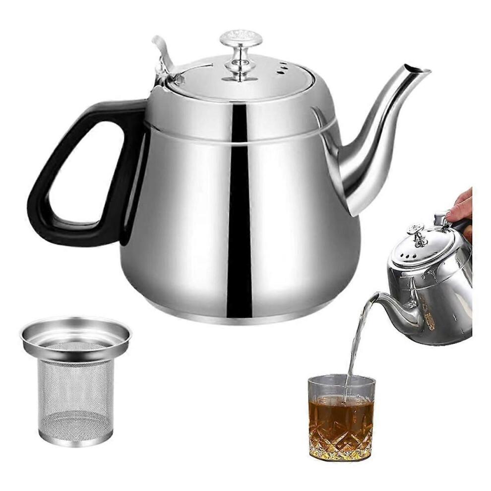 Stainless Steel Teapot with Infuser, Teapot with Infuser 1.5L High Capacity Kettle, for Boiling Hot Water, Stovetop