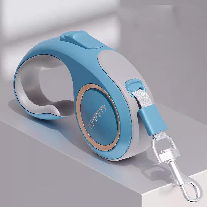 

5M/16ft Retractable Dog Leash Strong Nylon Tape 360° Tangle-Free One-Hand Brake Pet Walking Leash for Small Medium Dogs and Cats 5M