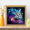 Diamond Painting Full Drill Cat Fantasy Square/round Embroidery Mosaic Animal Starry Night Cross Stitch Home Decor