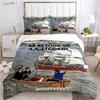 Cute T-Tintines All Season Duvet Cover Cartoon Funny Bedding Sets Soft Quilt Cover and Pillowcases Teen Single/Double/Queen/King