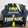 1pc Fenerbahçe Spor Kulübü Blanket with Custom Name, Gift, for Men and Women, Soft Blanket, Good for Sofa Bed Couch Travel, Lightweight Flannel Blanke