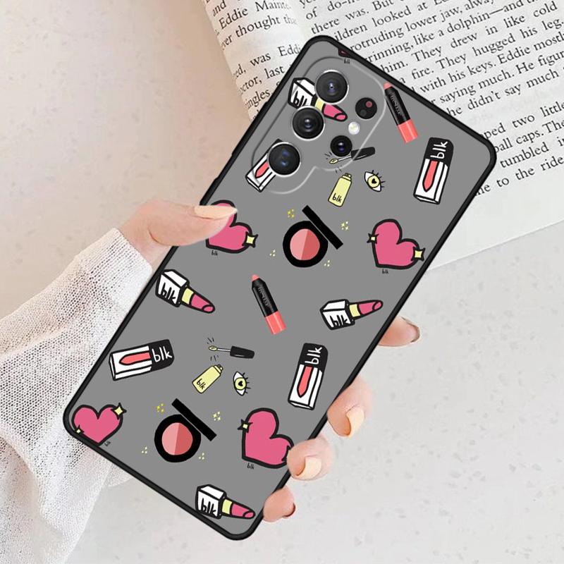 Lipstick Make Up Phone Case For Samsung Galaxy S25 S23 S30 S8 S21 S20 FE S24 S22 Note 10 20 Plus lite Ultra