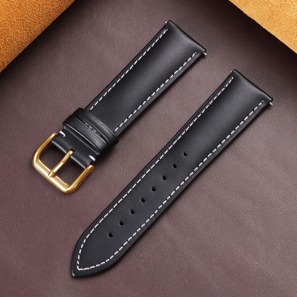Genuine Calfskin Watch Strap for DW Soft Casual Leather Replacement Wristwatch Band Men's 18mm 19mm 20mm 21mm 22mm Watchband