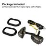 2PCS Motorcycle 12V LED Turn Signal Light Shift Lighting Blinker Flasher Indicator Universal Left Right for Honda Grom MSX125 MSX