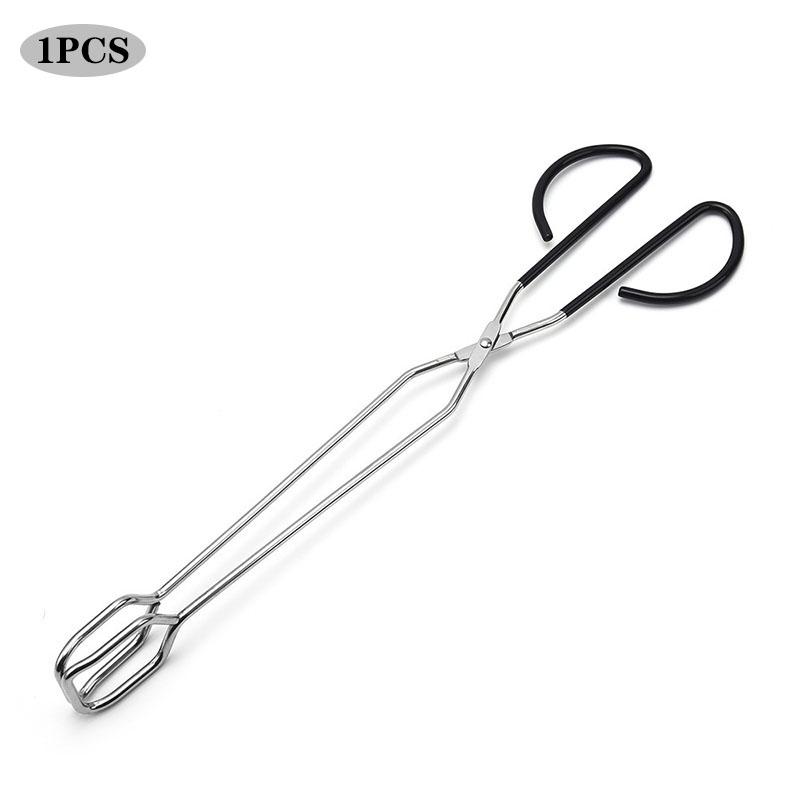 

Extra Long Scissor Tongs 41cm Stainless Steel Barbecue Grilling Tongs Cooking Tool Kitchen Supply Handles Slip-proof