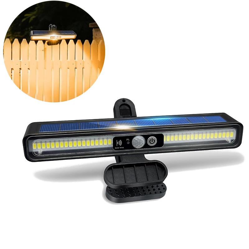 Clip On Solar Motion Lights Outdoor Waterproof,Solar Fence Lights Outside with 36 LEDs, Portable Solar Powered Security Light