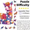 Adorable Alpaca Handcrafted Wooden Puzzle | Family Interactive Brain-Teasing Game & Creative Decorative Collectible | Eco-Friend