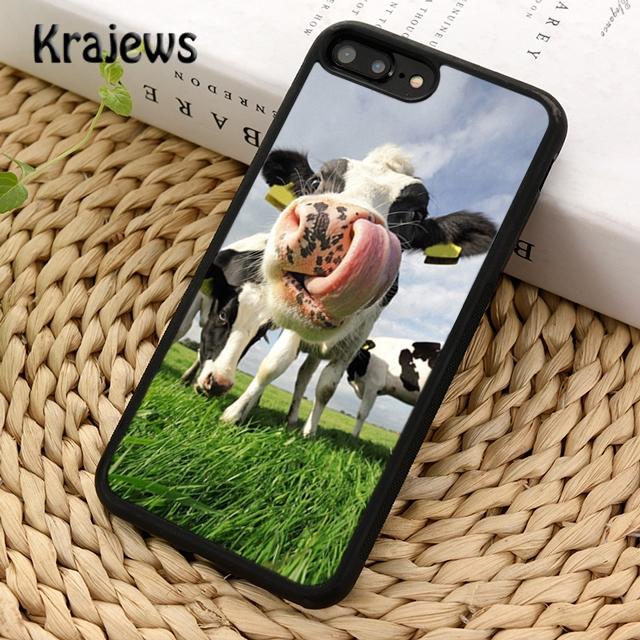 Cow cute spot cartoon print Phone Case Cover For iPhone 17 Air 16 15 14 plus 12 13 pro max coque Fundas