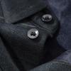 Montagut Men's Fleece Lined Faux Two-Piece Collar Long-Sleeve Polo Shirt