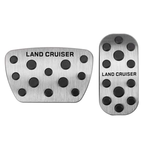 

SAWAKAKI 2024 Новый Land Cruiser Серии 250 Эксклюзивно Разработанные Алюминиевые Накладки на Педаль Газа и Педаль Тормоза с Логотипом Комплект из 2 шт. (Серебряный)