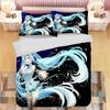 3D Print Japanese Catoon Kawaii H-Hatsune M-Miku Bedding Set 3piece Duvet Cover Pillowcase for Teen Girls Room Decor Gifts