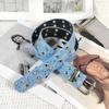 Pop Punk Denim Dopamine Style Jeans Belt Gothic Waist Belt  For Men Women All-Match Coat Dress