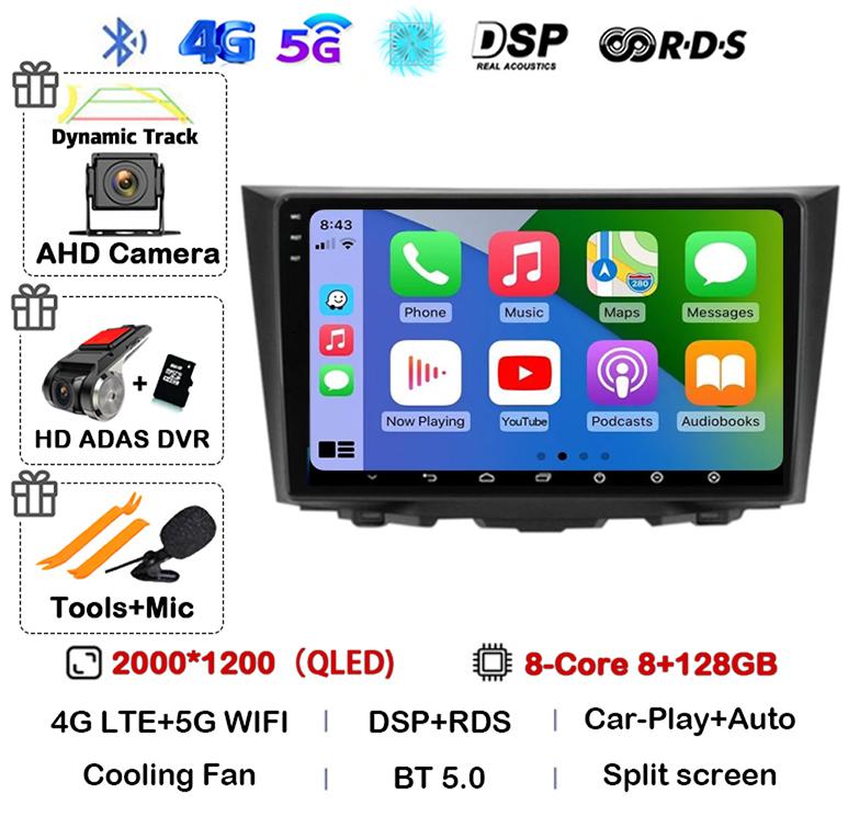 Android 14 Carplay Auto For Suzuki Kizashi 2009 2010 2011 2012 2013 2014 2015 Car Radio GPS Stereo Multimedia Player Head Unit