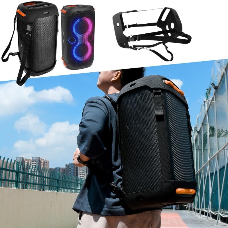 Portable Speakers Carrying Case Protective Travel Cover With Shoulder Straps For Partybox110 Speakers Music Devices