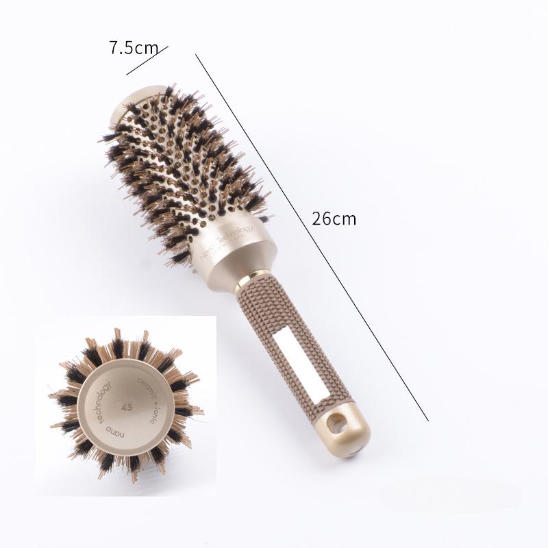 1PC 4 Sizes Professional Salon Styling Round Rolling Hair Comb Curling Hair Brushes Comb Barrel Comb Hairdressing Styling Tool