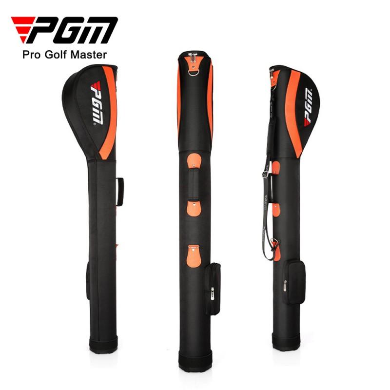 PGM Golf Club Bag 7-10 Clubs Foldable Nylon Stand With Ball Compartment Practice Range Outdoor Use