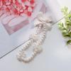Rope Phone Chain Short Rope Pearl Bow Mobile Phone Straps Hand Strap Wrist Hand Lanyard Phone Charm