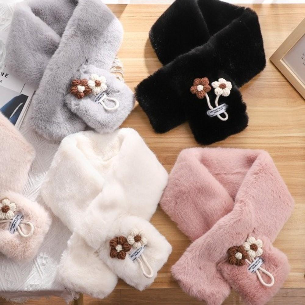 Faux Fur Women Scarves Ultra Lady Neck Warmer New Fluffy Neck Wrap  Cold Weather
