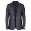 MONTAGUT Men's Silk Wool Blend Casual Suit Jacket