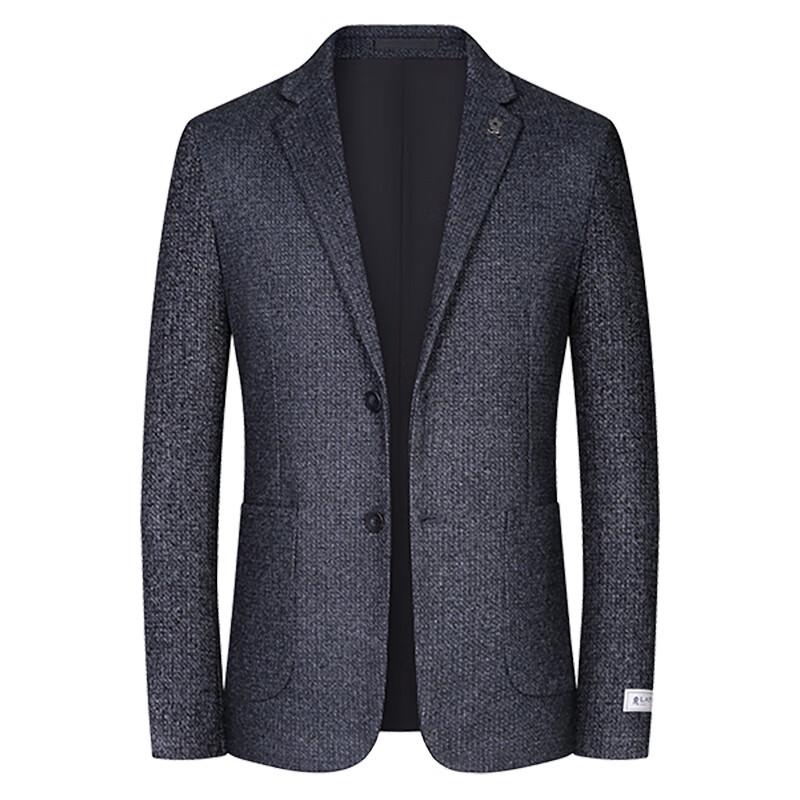 MONTAGUT Men's Silk Wool Blend Casual Suit Jacket