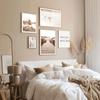 Stampa Nordica Stile Boho Tramonto Paesaggio Naturale Poster Mindfulness Arte Astratta Pittura Murale Nordica Immagine Decorazione Stanza