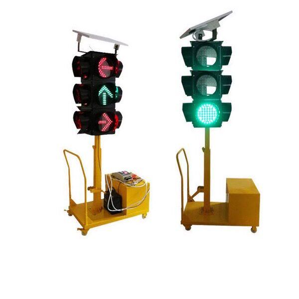 Jilin 300 Solar Mobile Traffic Signal Light with Charging Indicator