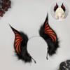 Soft Bat Headband Plush Cosplay Ears Headband Comfortable Plush Headband  Stage Performance