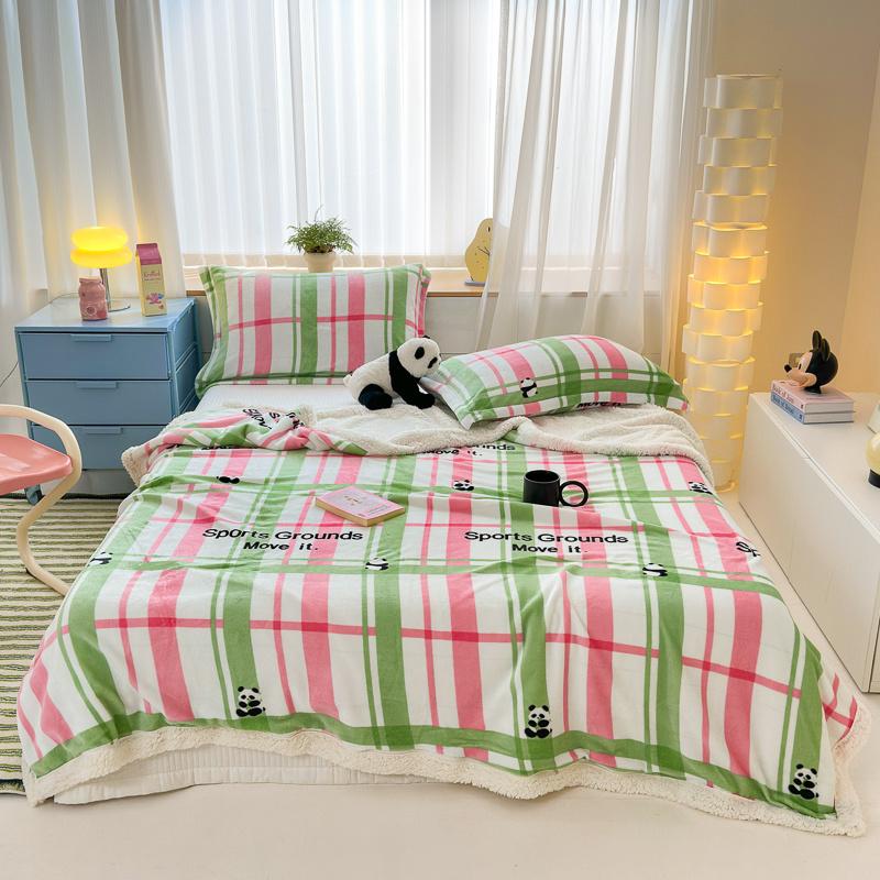 

Одеяло из овечьей шерсти для детей, подарочное, в стиле Ins, теплые пледы с застежкой-молнией, домашний текстиль, декор, одеяла для дивана-кровати, дивана 150x200cm(59x79inch)
