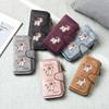 Cute Cow Pattern Long Wallet Forever Multi Card Slot Purse Casual Zipper Clutch