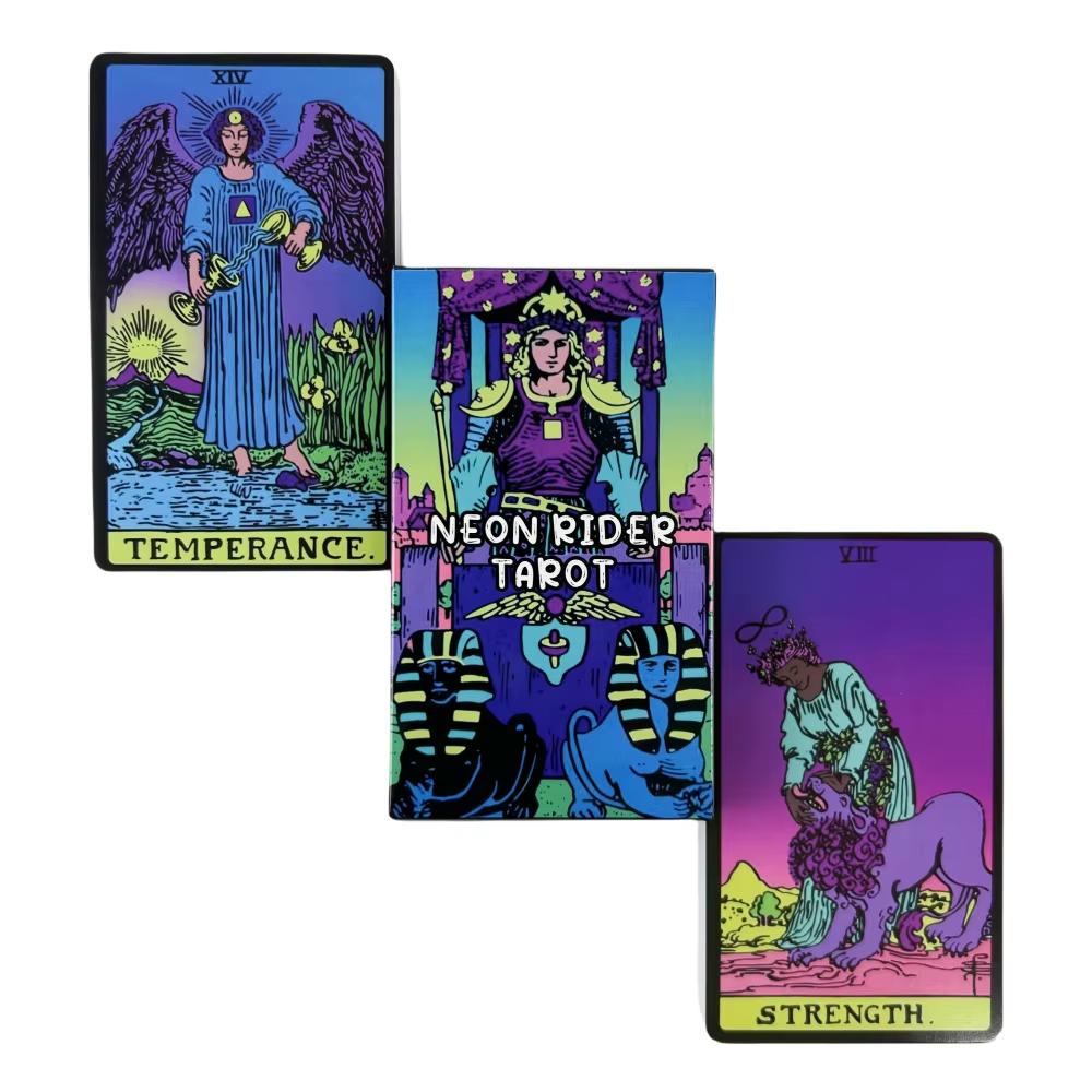 10.3*6cm Neo Rider Tarot Deck 78 Colorful Tarot Cards for Beginners Rider-waite Tarot System Pocket Size