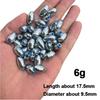 10pcs/Lot Alloy Hollow Olive Fishing Sinkers 3g/4g/5g/6g/7g/8g/9g/10g/12g/15g Carbon Steel Fishing Weights Fishing Accessories