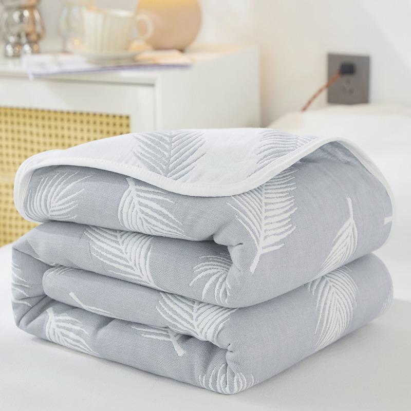 Class A 100% Cotton Six-Layer Gauze Blanket for Children - Lightweight Air Conditioning Quilt, Available In Single/Double Sizes for Summer