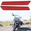 Pair of Saddlebag Reflector   Cover   Warning Large Size Fit for   FLT FLHT 2014-2017