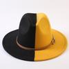 Popular European and American Classic Double-color Wide-brimmed Top Hat Men's and Women's Fashion OL Style Cowboy Hat Jazz Hat
