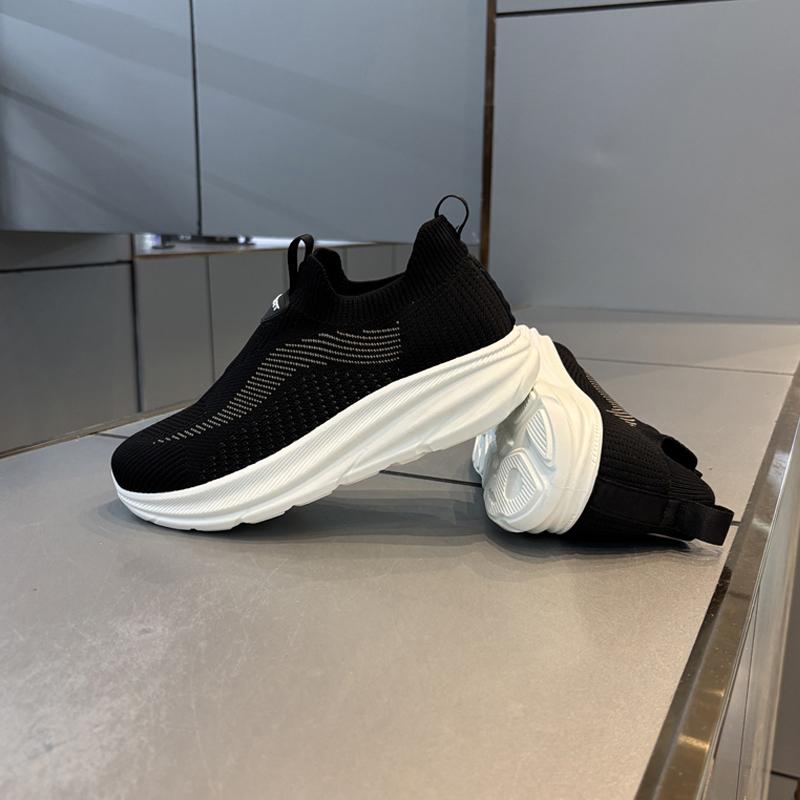 Sommer atmungsaktive Fliegenweb-Netz-Schuhe Outdoor-Freizeit-Sport schwarze weiche Sohle trendige Schuhe