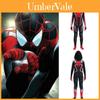Costume de Cosplay Spiderman Noir Combinaison à Capuche Halloween Carnaval Jeu de Rôle Pour Enfants et Adultes