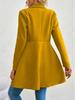 Umlegekragen Trenchcoat Damen Windjacke Eng anliegende Kleidung Femme Lockerer Umhang Wolliger Einreiher Oberbekleidung