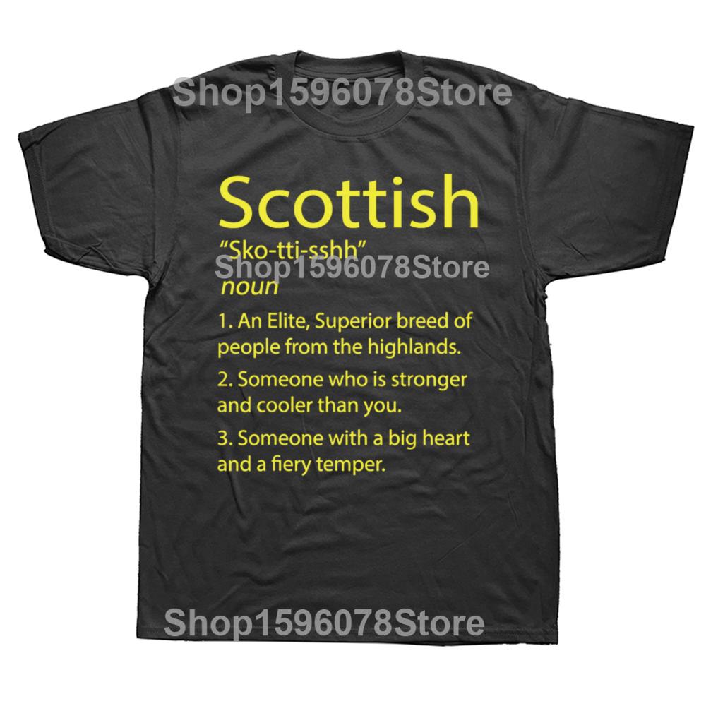 Scottish Definition Funny Scotland Gift Father Dad Papa TShirt Europe Cotton Male Tops Shirt Classic Newest T Shirt Summer