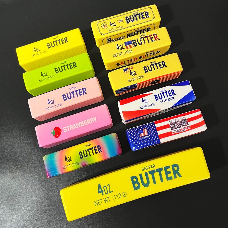 Slow Rebound Colorful Butter Stick Squishy Stress Toy